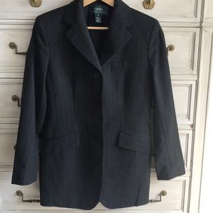 Vintage 90’s Lauren gray pinstripe blazer Sz 6